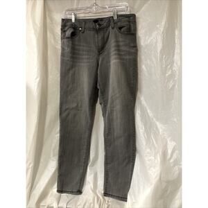 1822 Denim Women's Gray Stretch Jeans, Size 14